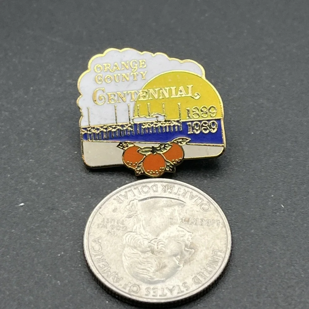 Orange County Centennial 100 Years Lapel Hat‎ Pin